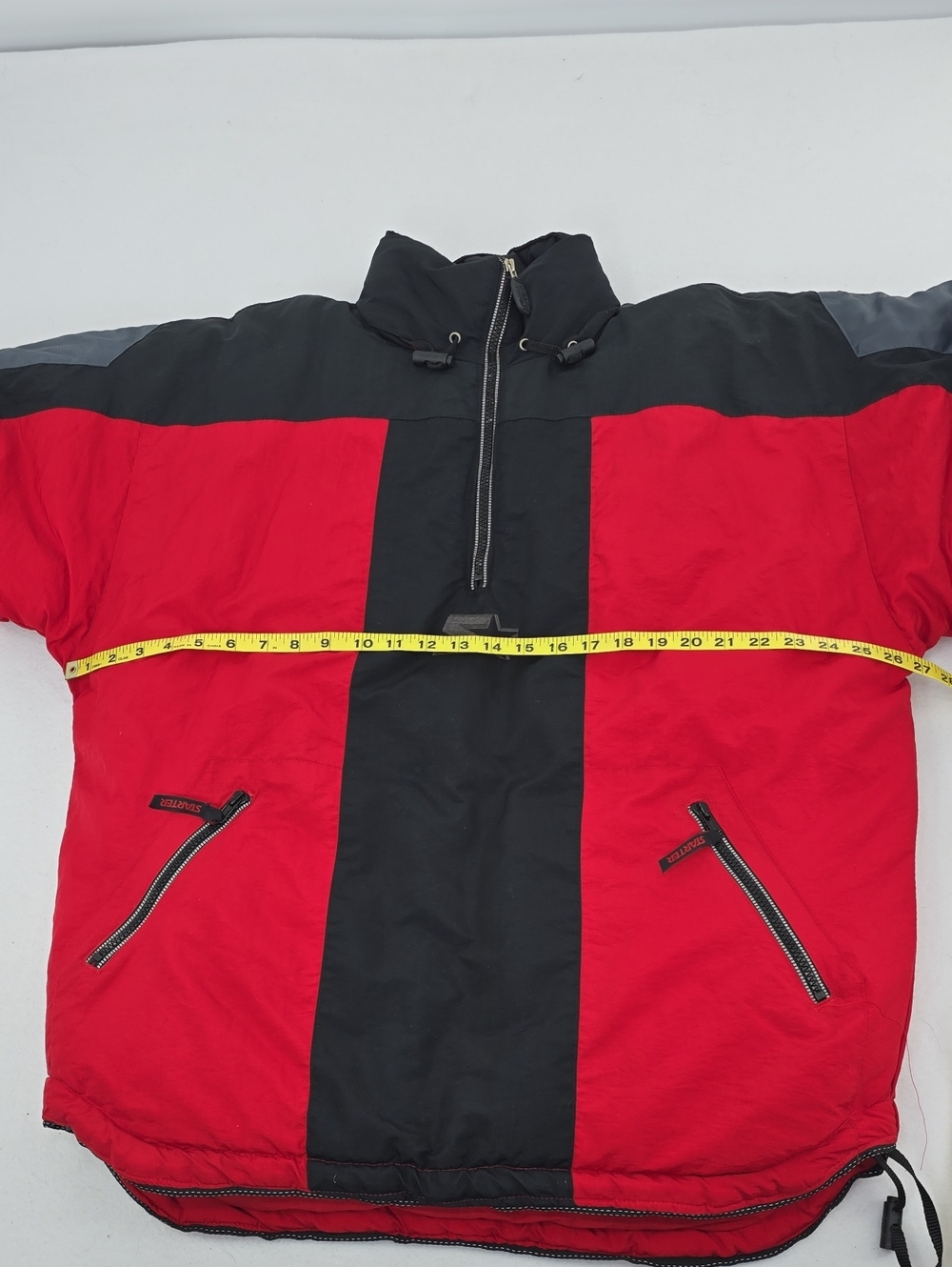 VINTAGE STARTER HALF-ZIP PULLOVER PUFFER JACKET NWT - Picture 9 of 11